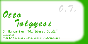 otto tolgyesi business card